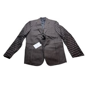 10-25 PAUL SMITH Men's Single-Breasted Blazer 100% Wool Nazy/Tan Size 40R/ 50R